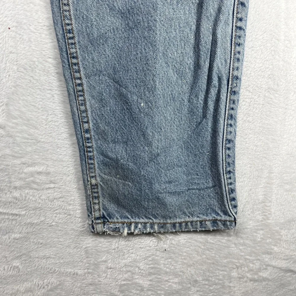 Levi's Strauss Signature 545 Loose Fit Jeans Men's Blue Denim Distressed - 35X31